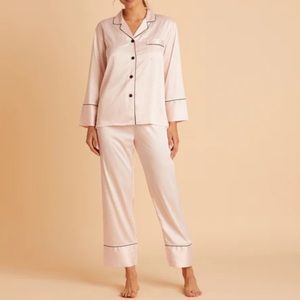 Long Satin Pajama Set